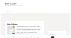 Desktop Screenshot of giromilano.it