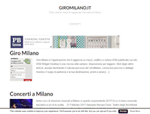 Tablet Screenshot of giromilano.it